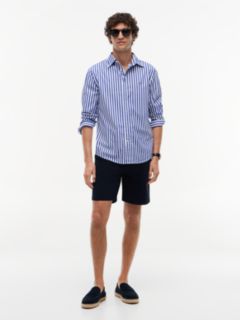 TH Flex Regular Fit Stripe Poplin Shirt — Blue 2