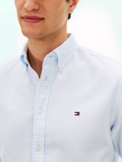 TH Flex Regular Fit Dobby Shirt — Blue 2
