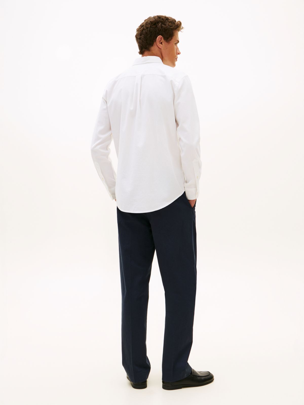 TH Flex Regular Fit Dobby Shirt — White