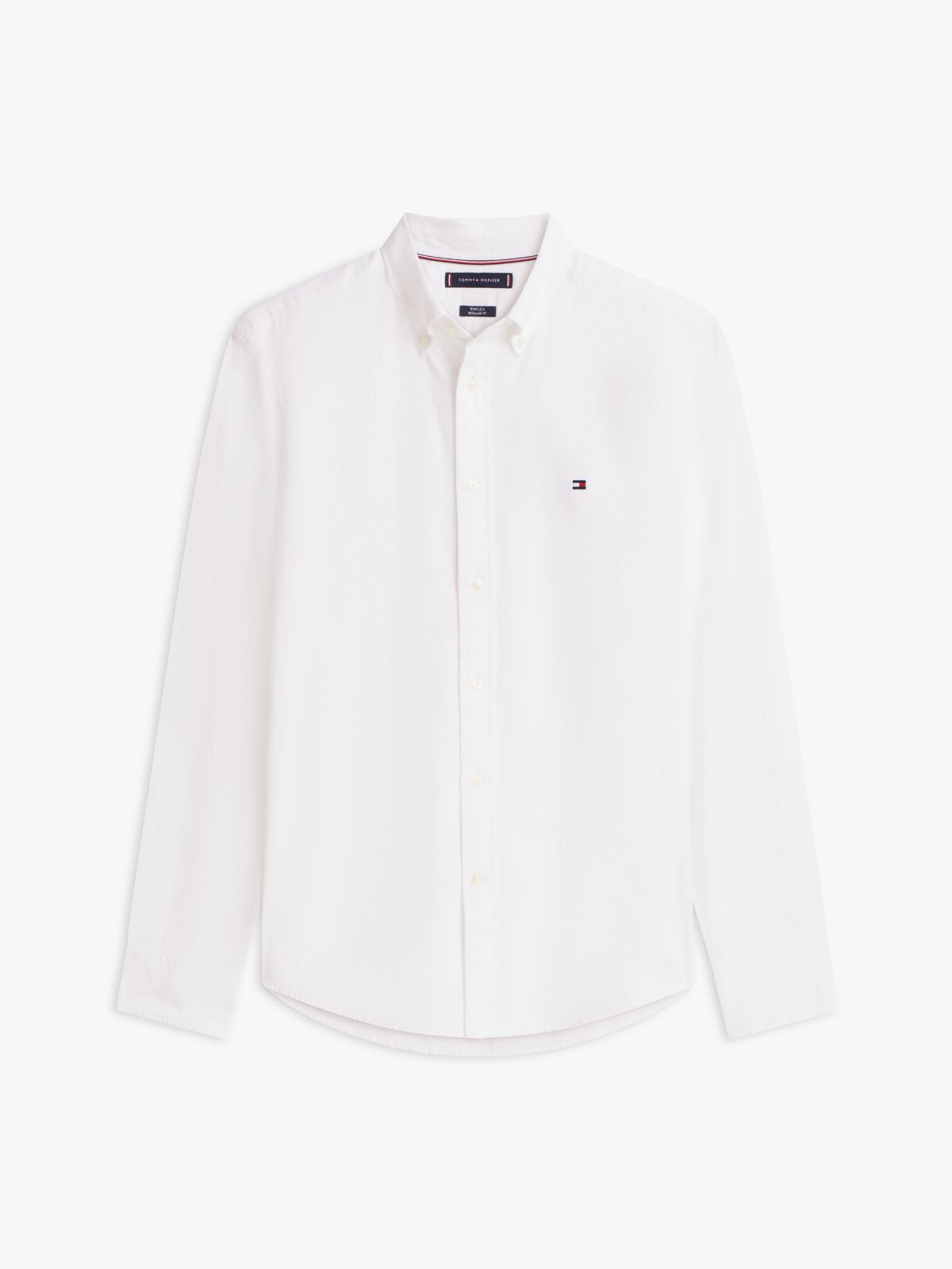 TH Flex Regular Fit Dobby Shirt — White