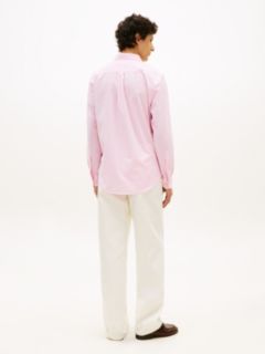 TH Flex Regular Fit Gingham Check Poplin Shirt — Pink 4