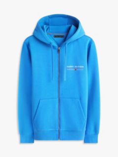 Logo Terry Zip-Thru Hoody — Blue 5