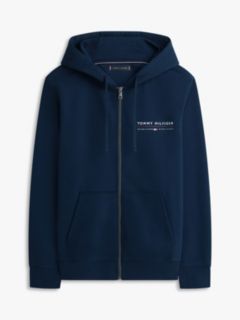 Logo Terry Zip-Thru Hoody — Blue 5