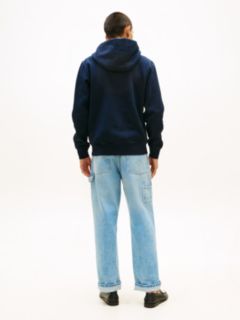 Logo Terry Drawstring Hoody — Blue 4