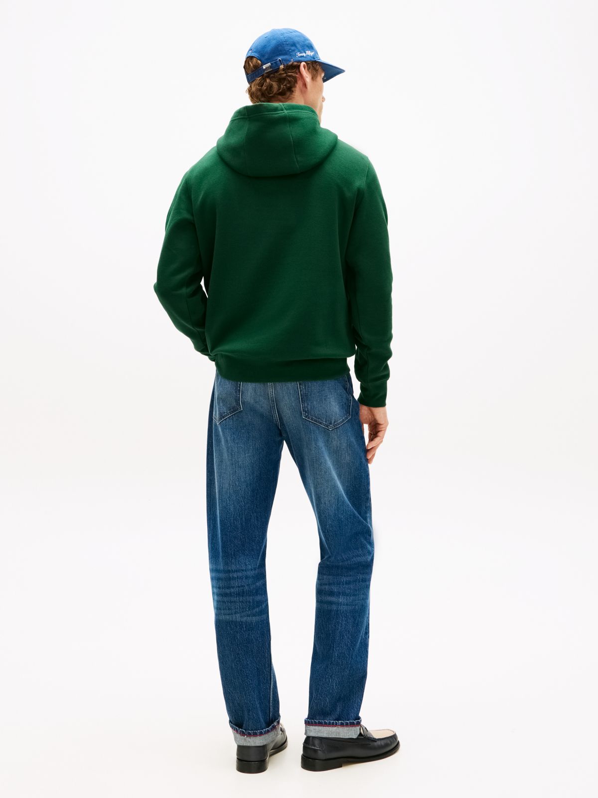 Logo Terry Drawstring Hoody — Green