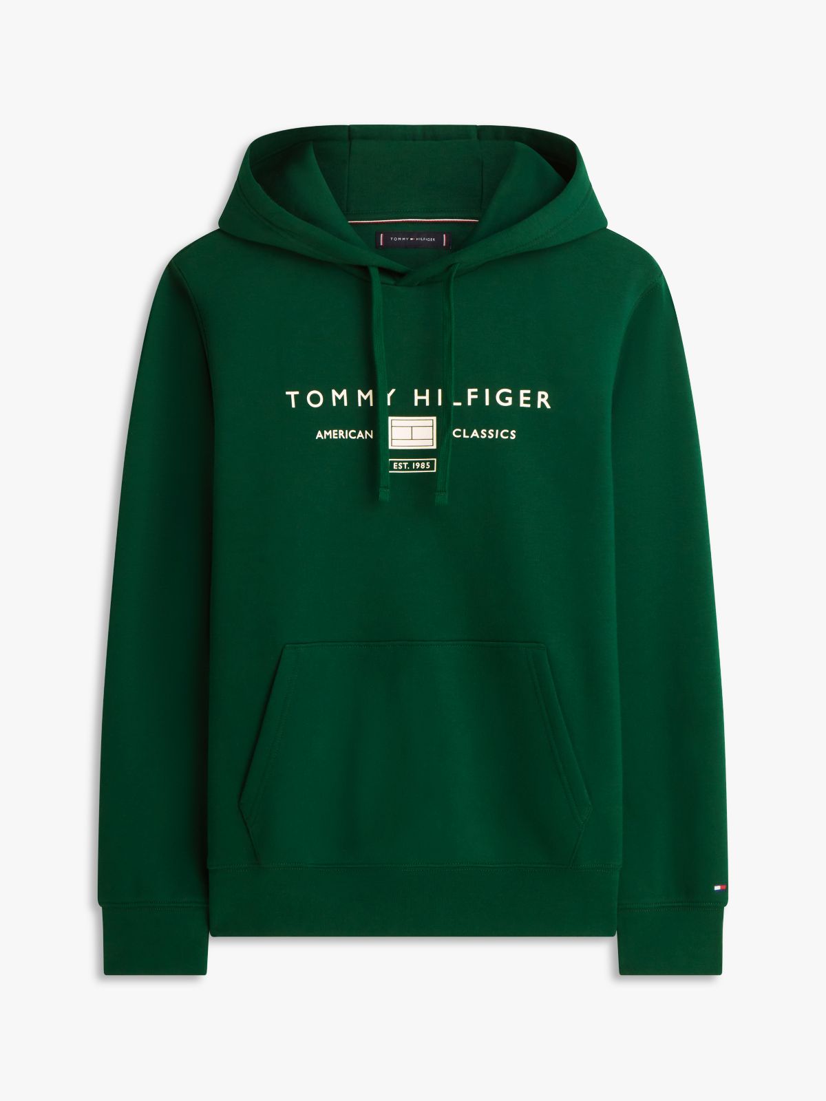 Logo Terry Drawstring Hoody — Green