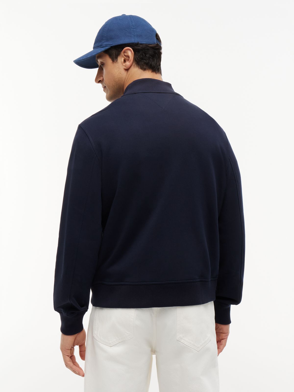 Terry Bomber Jacket — Blue
