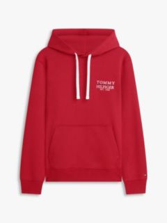 Heritage Logo Embroidery Drawstring Hoody — Red 5