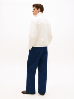 Colour-Blocked Collar Terry Quarter-Zip Jumper — Yellow 4