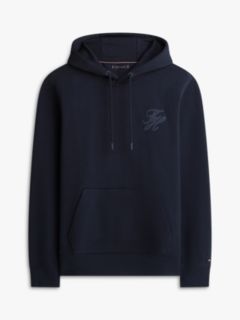 Logo Embroidery Terry Hoody — Blue 5