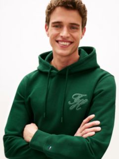 Logo Embroidery Terry Hoody — Green 2