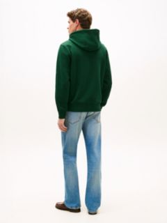 Logo Embroidery Terry Hoody — Green 4