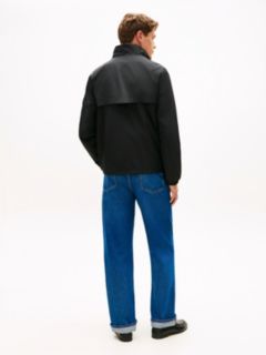 Water Resistant Tonal Logo Zip-Thru Jacket — Black 5