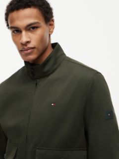 Logo Patch Zip-Thru Harrington Jacket — Green 3