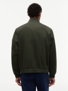 Logo Patch Zip-Thru Harrington Jacket — Green 5