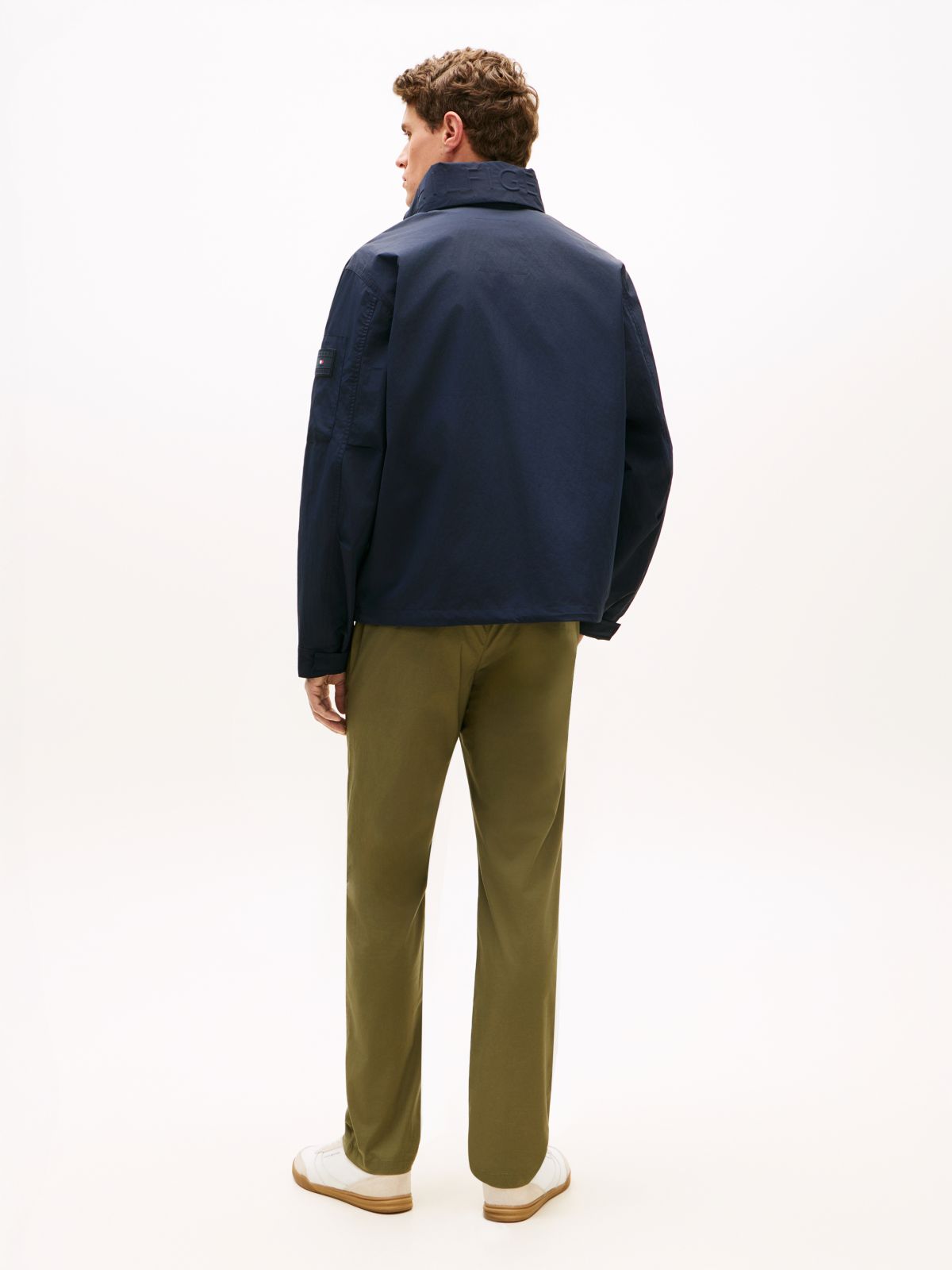 Crinkle Utility Regatta Jacket — Blue
