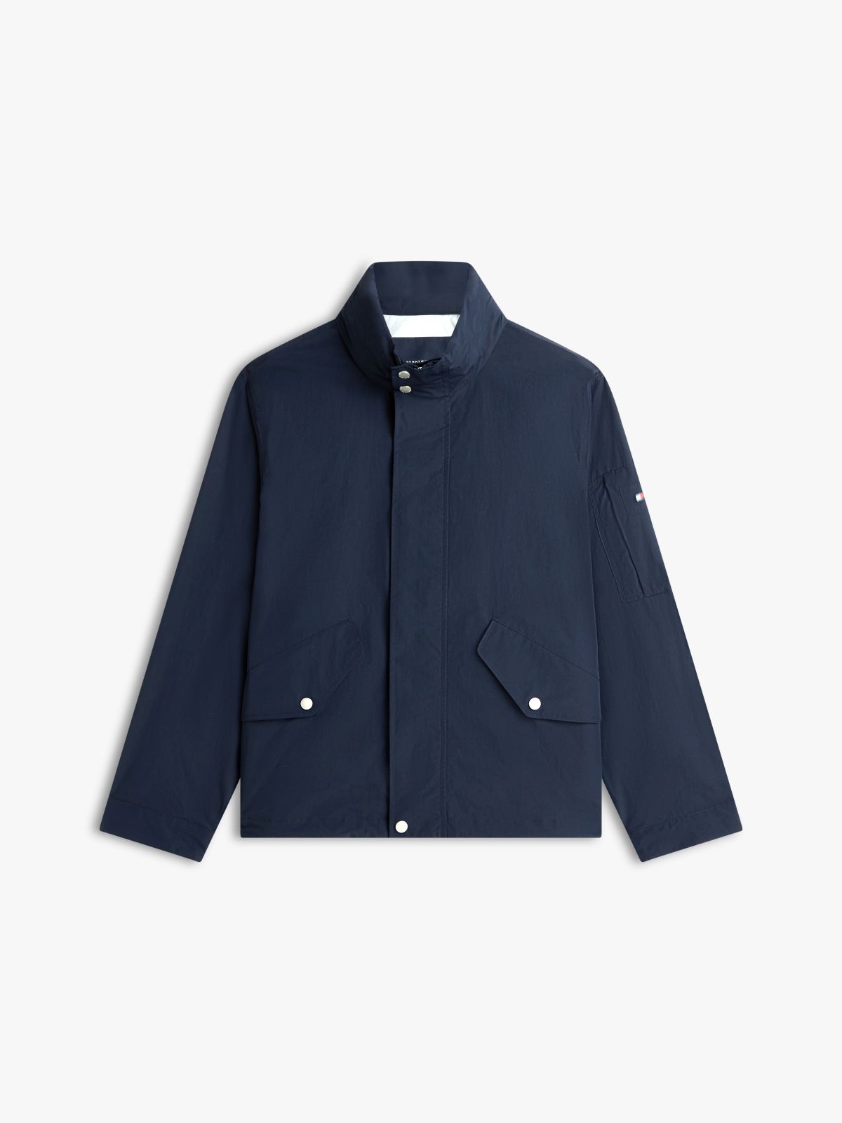 Crinkle Utility Regatta Jacket — Blue