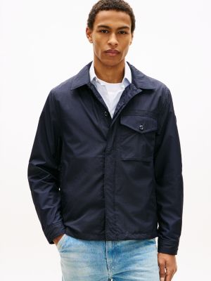 surchemise ultra-légère blue pour hommes tommy hilfiger