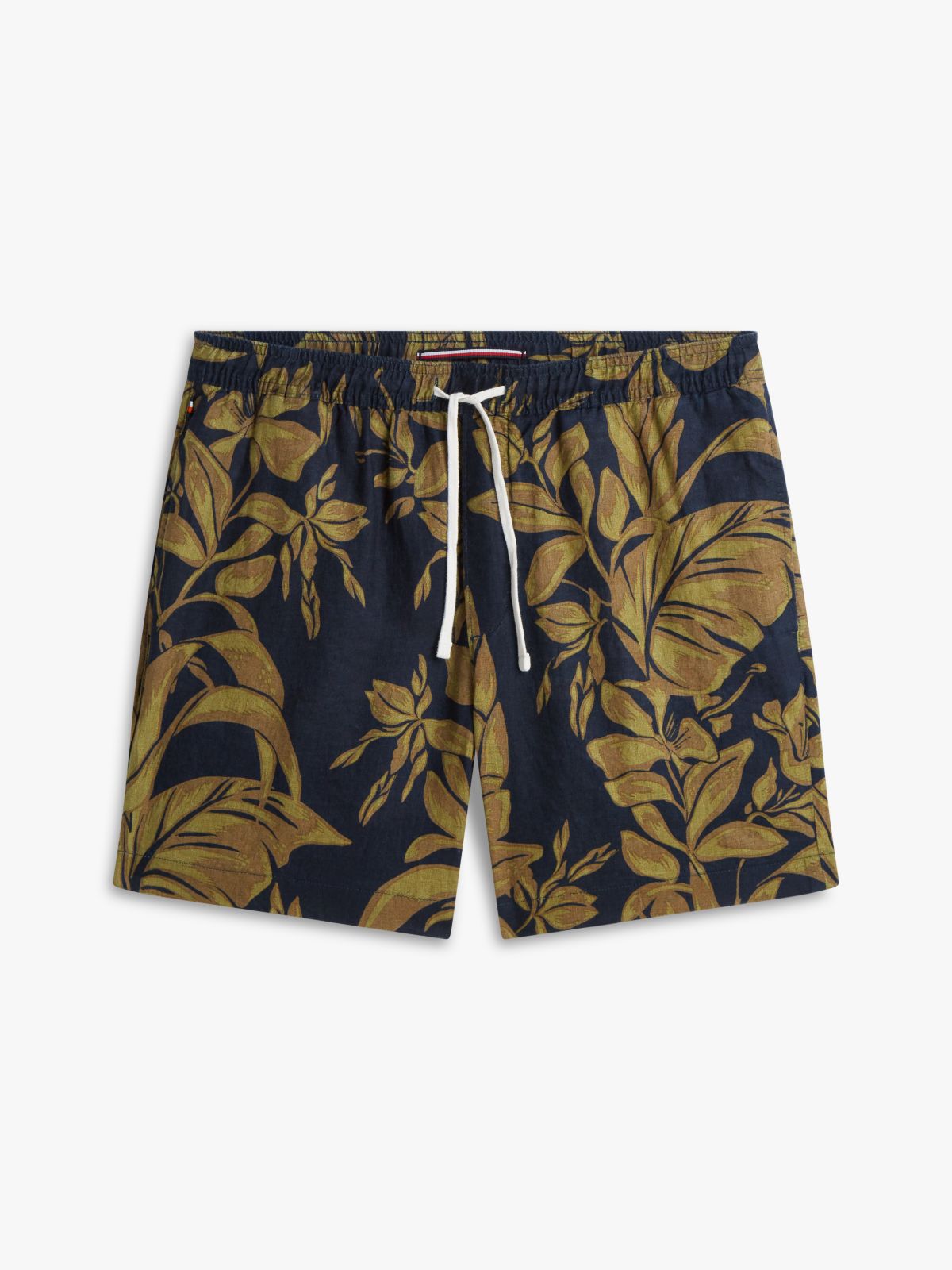Dover Regular Straight Pure Linen Chino Shorts — Black