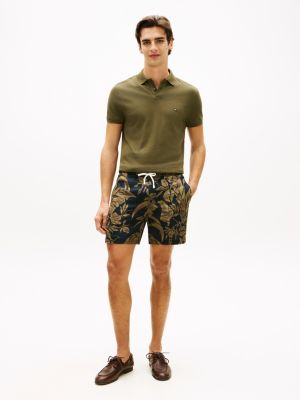 black dover pure linen print 6 inseam chino shorts for men tommy hilfiger