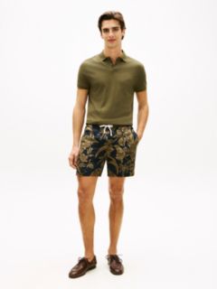 Dover Regular Straight Pure Linen Chino Shorts — Black 1