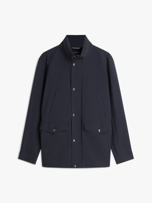 blue performance smart casual relaxed field jacket for men tommy hilfiger