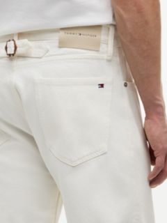 Grand Loose Cinch Adjuster Washed Jeans — White 3