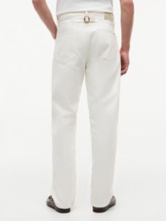 Grand Loose Cinch Adjuster Washed Jeans — White 4