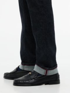 New York Label Denton Slim Straight Selvedge Jeans — Blue 5