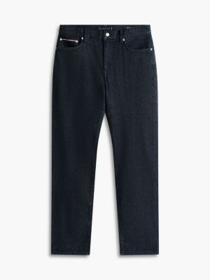 blue new york label denton slim straight selvedge jeans for men tommy hilfiger