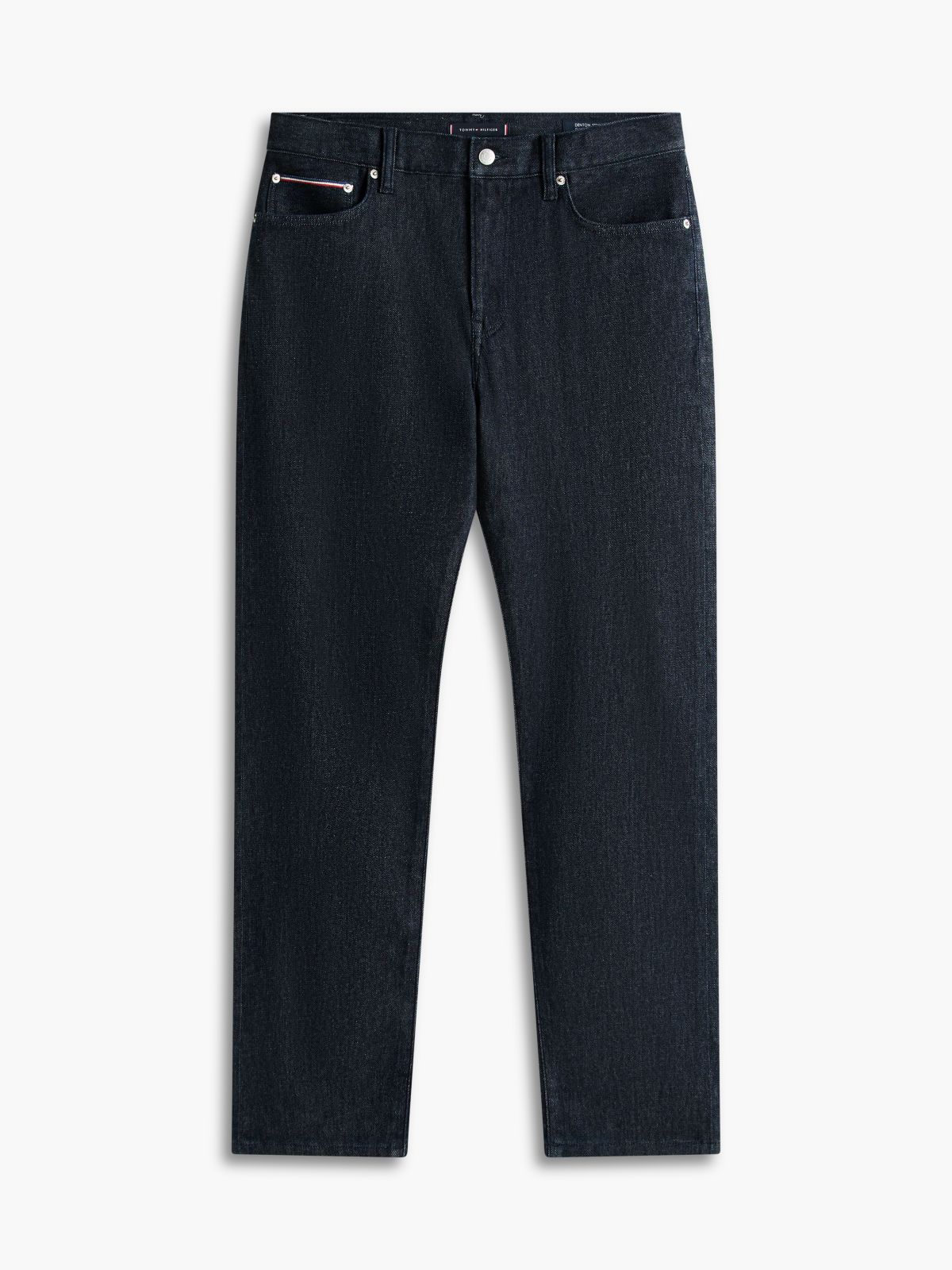 New York Label Denton Slim Straight Selvedge Jeans — Blue