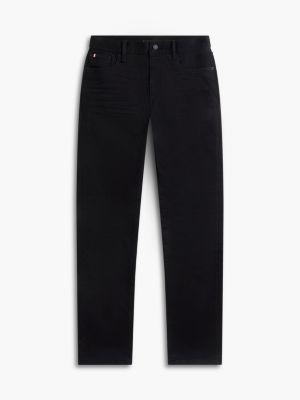 zwart new york label denton slim straight jeans voor heren - tommy hilfiger