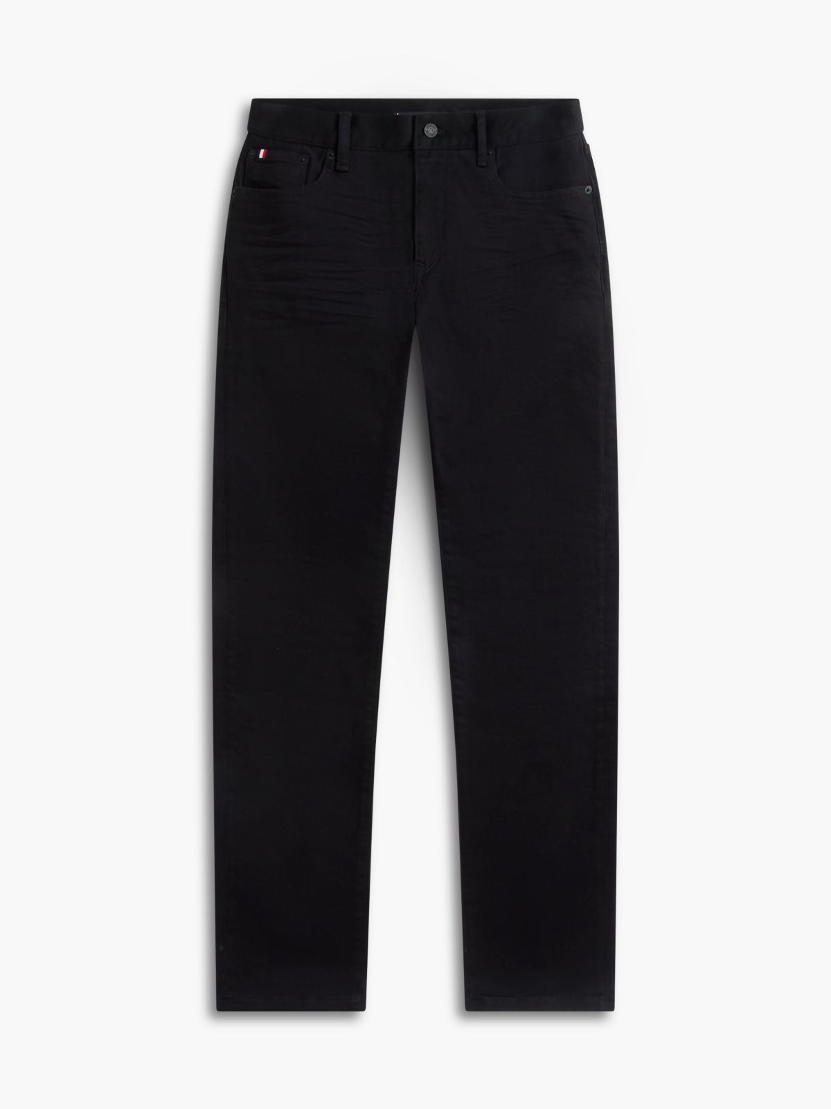 Denton Slim Straight Black Jeans — Black