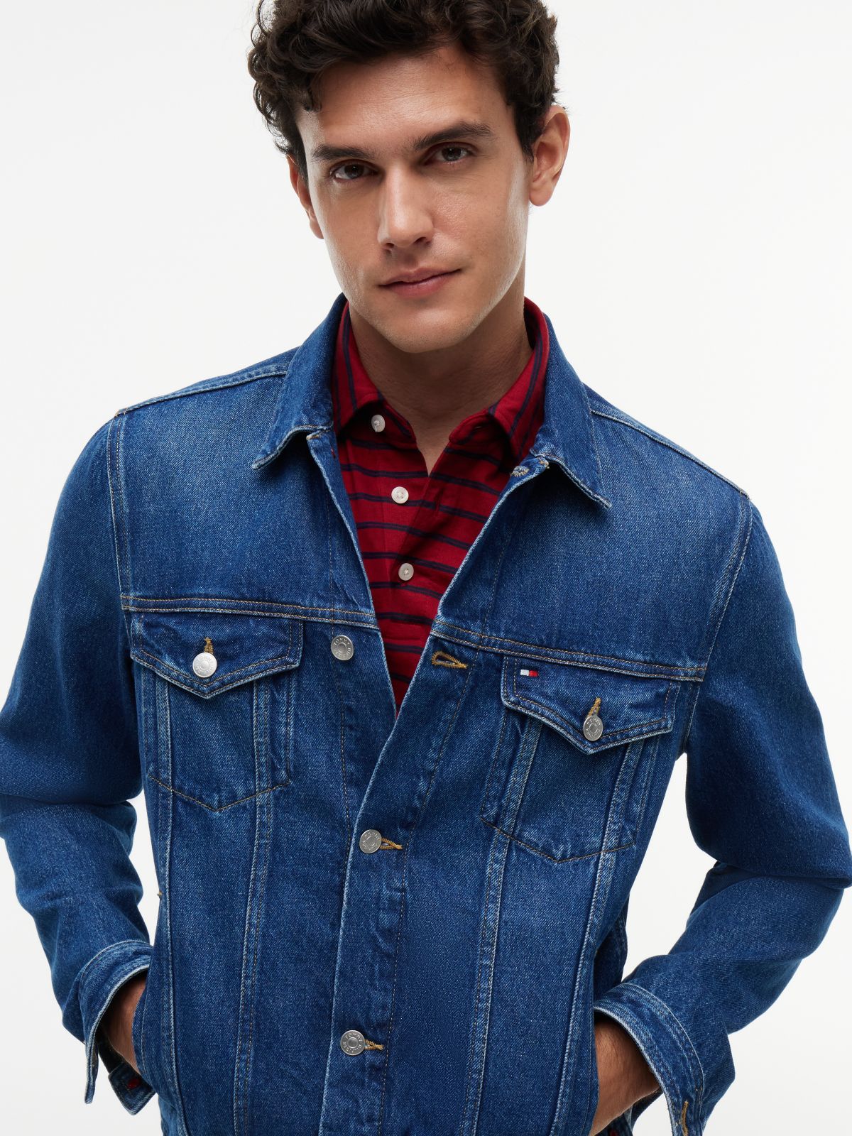 Denim Trucker Jacket — Blue