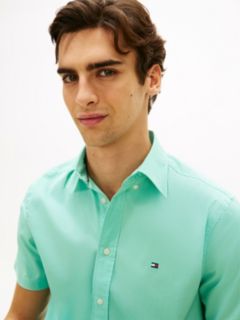 TH Flex Regular Fit Poplin Short Sleeve Shirt — Blue 2