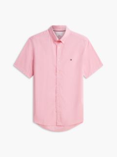 TH Flex Regular Fit Poplin Short Sleeve Shirt — Pink 5