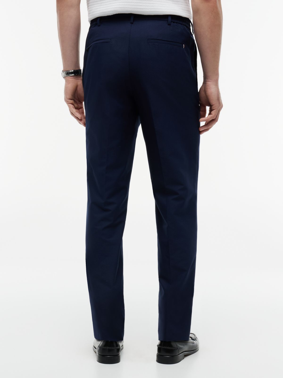 New York Label Performance Air Dot Trousers — Blue