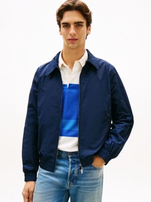 veste smart casual performance déperlante blue pour hommes tommy hilfiger