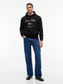 Logo Embroidery Fleece Hoody — Black 2