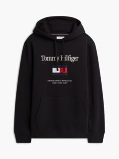 Logo Embroidery Fleece Hoody — Black 5