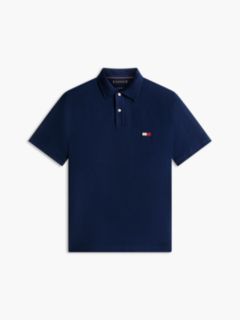 Classic Fit Knit Collar Polo Shirt — Blue 5