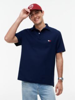 Classic Fit Knit Collar Polo Shirt — Blue 1