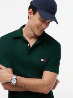 Classic Fit Knit Collar Polo Shirt — Green 3