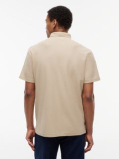 Classic Fit Knit Collar Polo Shirt — Khaki 4