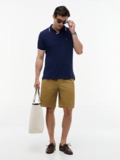 Regular Fit Tipped Pique Polo Shirt — Blue 2