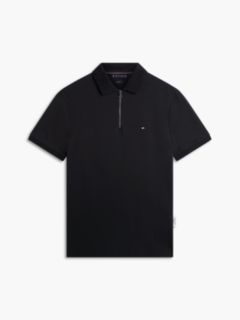 Regular Fit Air Dot Zip Polo Shirt — Black 5