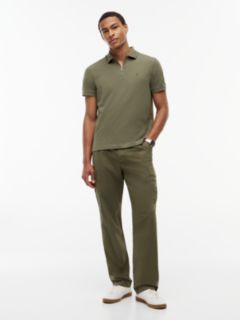 Regular Fit Air Dot Zip Polo Shirt — Green 2
