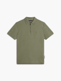 Regular Fit Air Dot Zip Polo Shirt — Green 5