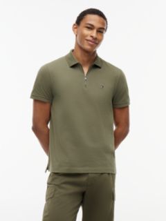 Regular Fit Air Dot Zip Polo Shirt — Green 1