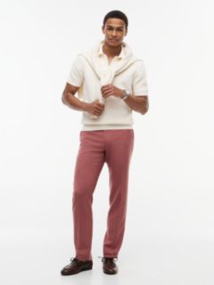 Regular Fit Textured Knit Zip Polo Shirt — Yellow 2